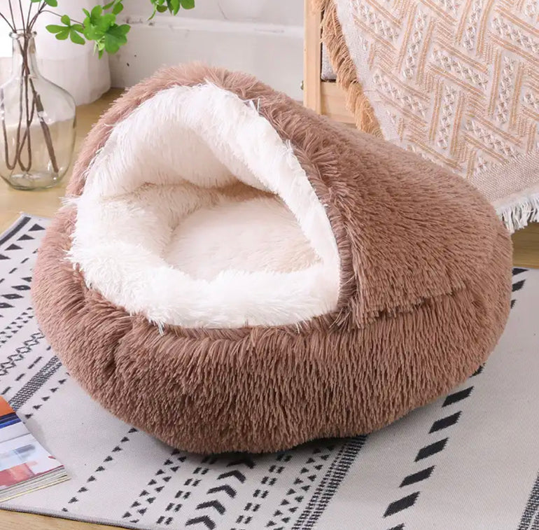 2 In 1 Long Plush Pet Bed