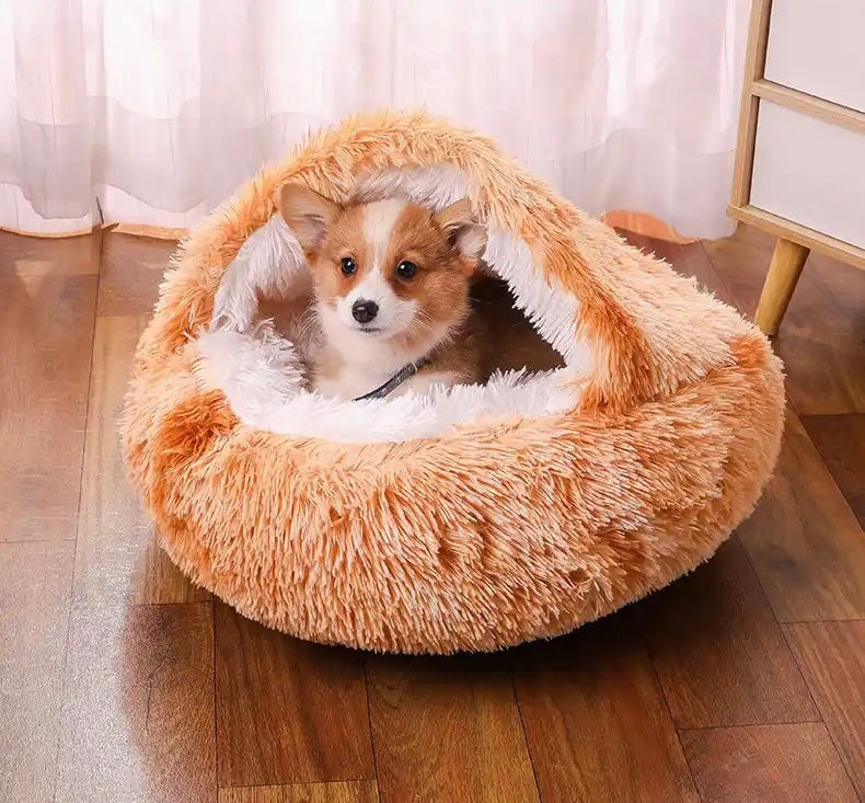 2 In 1 Long Plush Pet Bed